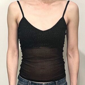 Vintage Y2K Miss Selfridge peek a boo strappy tank